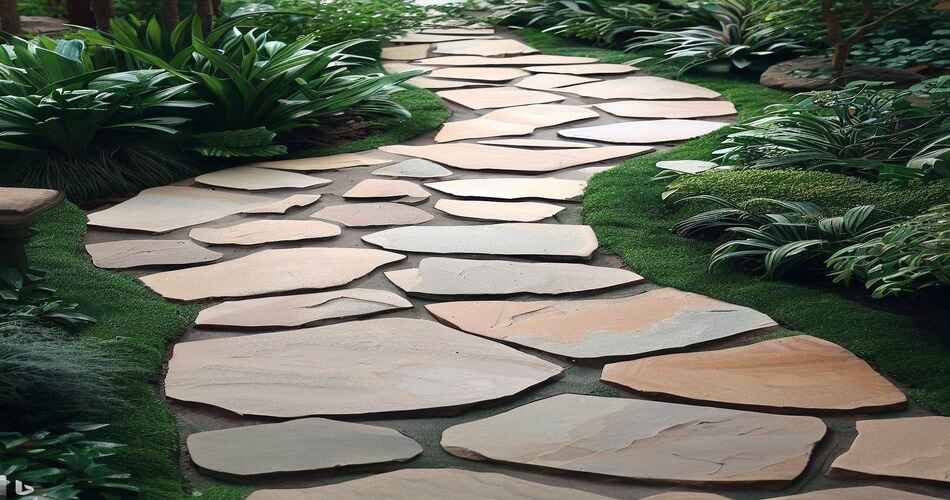 flagstone walkway ideas